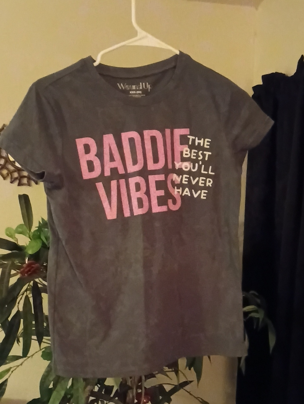 Wound Up Baddie Vibes Pink Graphic Tee - Size XXS